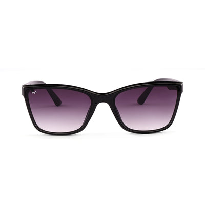 Flirt - Shell Black Cat Eye Sunglasses