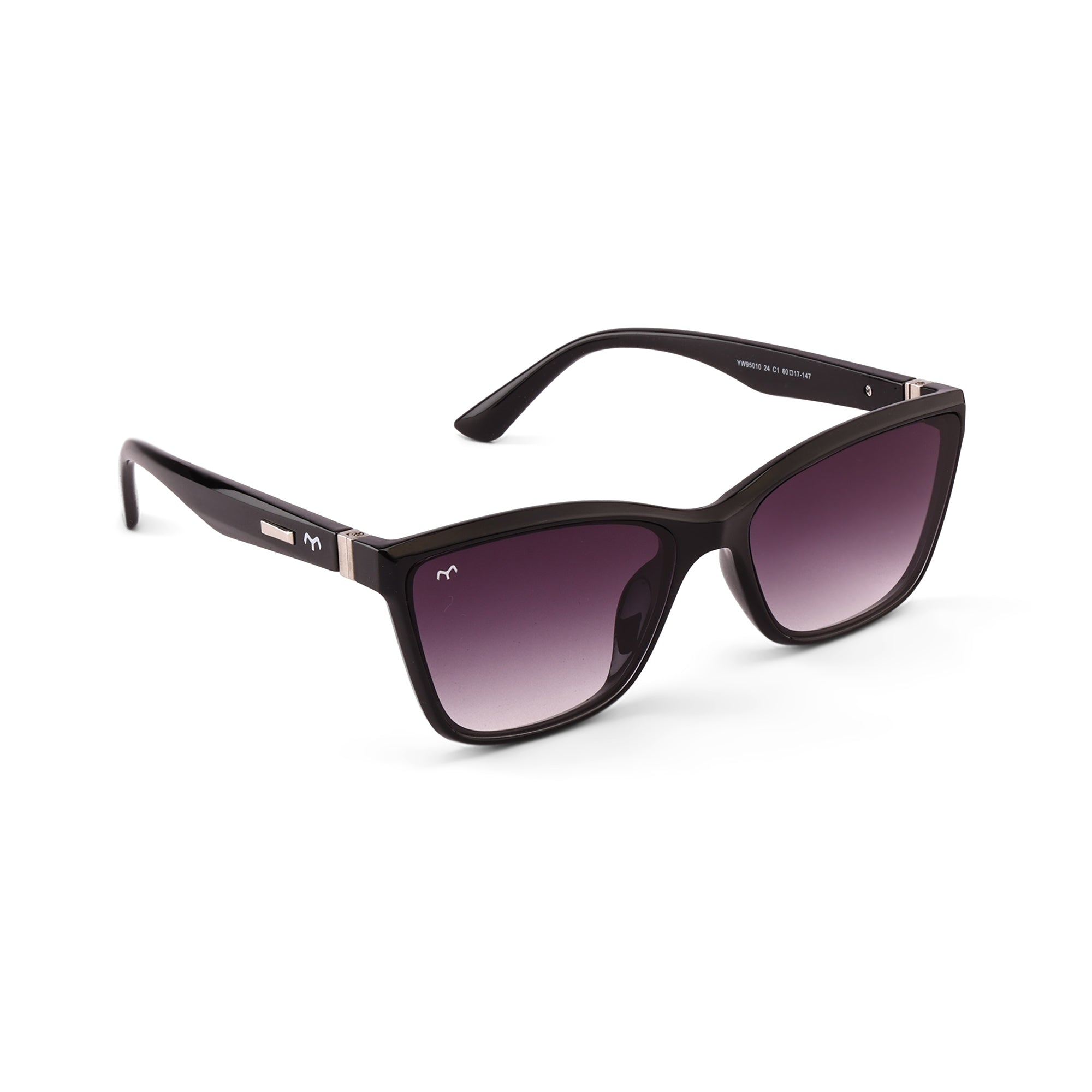 Flirt - Shell Black Cat Eye Sunglasses