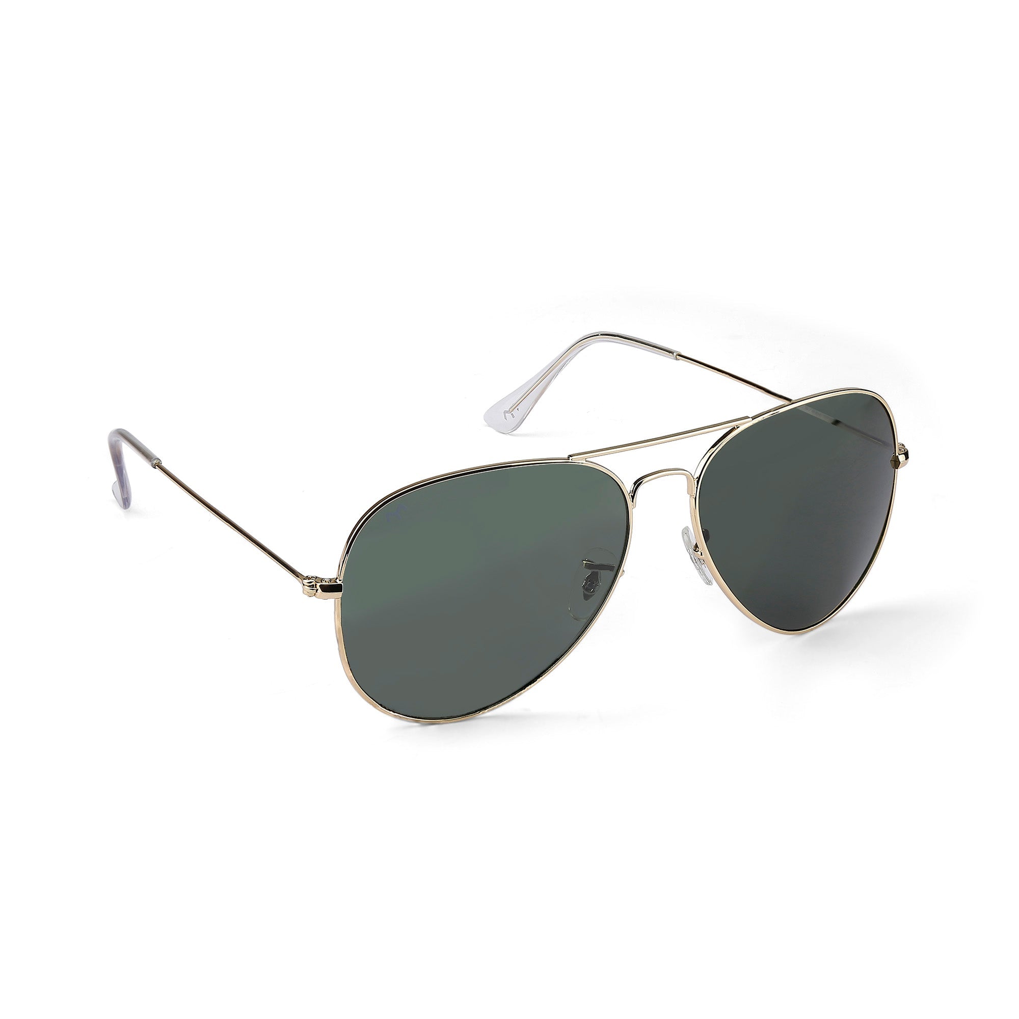 Flyboy - Metal Deep Green Aviator Sunglasses for Men