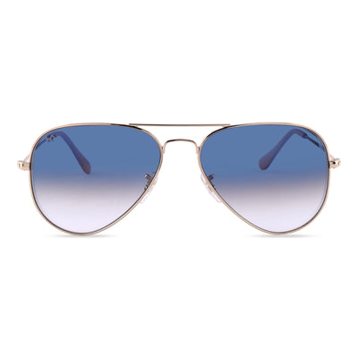 BiCoators - Blue Metal Unisex Aviator Sunglasses