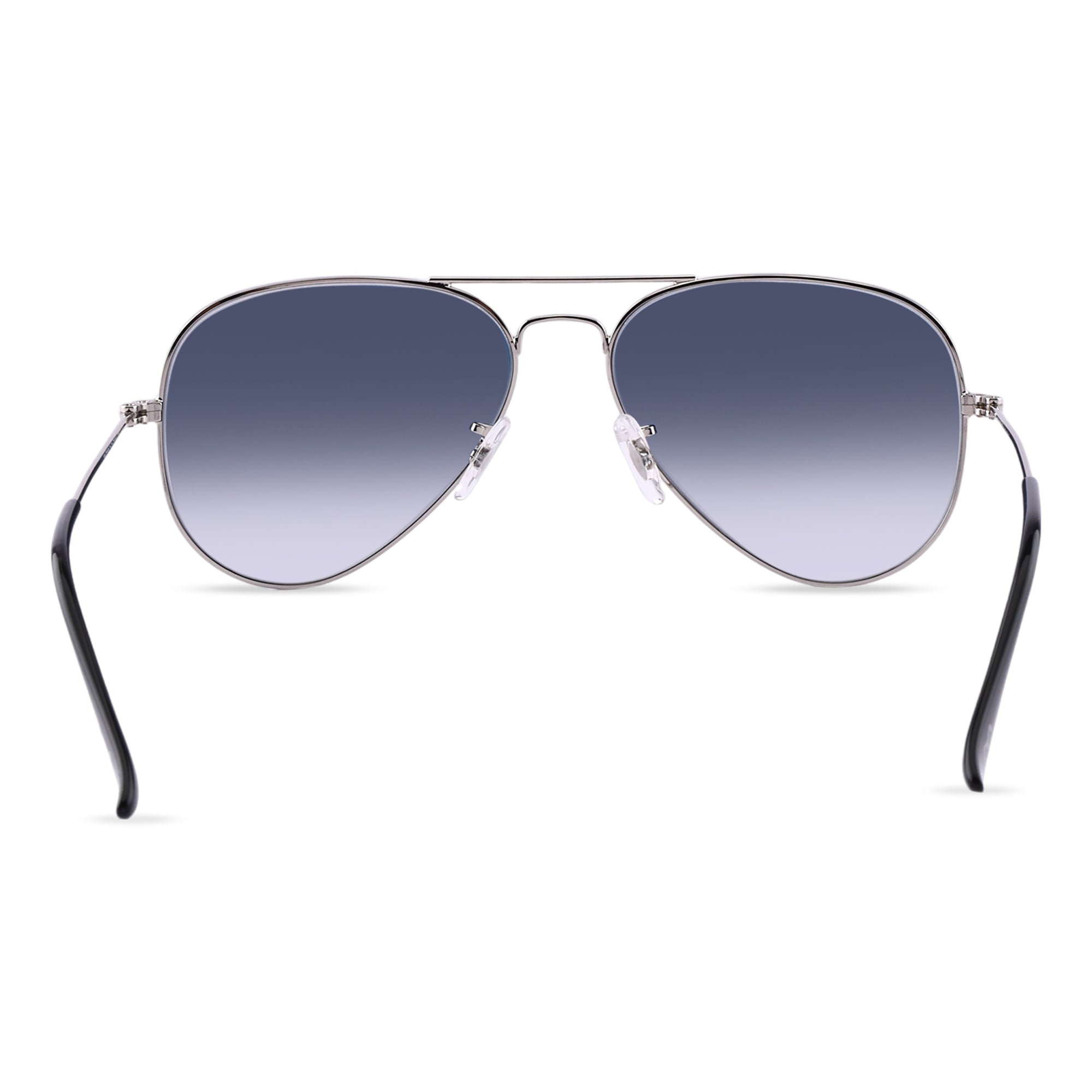 BiCoators - Black Metal Unisex Aviator Sunglasses