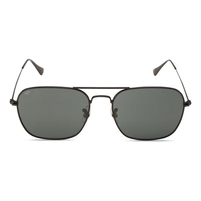 ClearBox - Blue Metal Unisex Rectangle Sunglasses