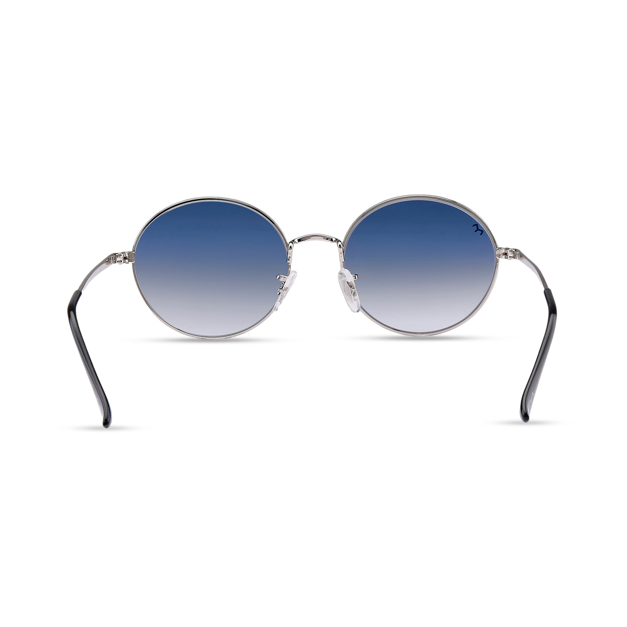 OvaFlex - Blue Metal Unisex Oval Sunglasses