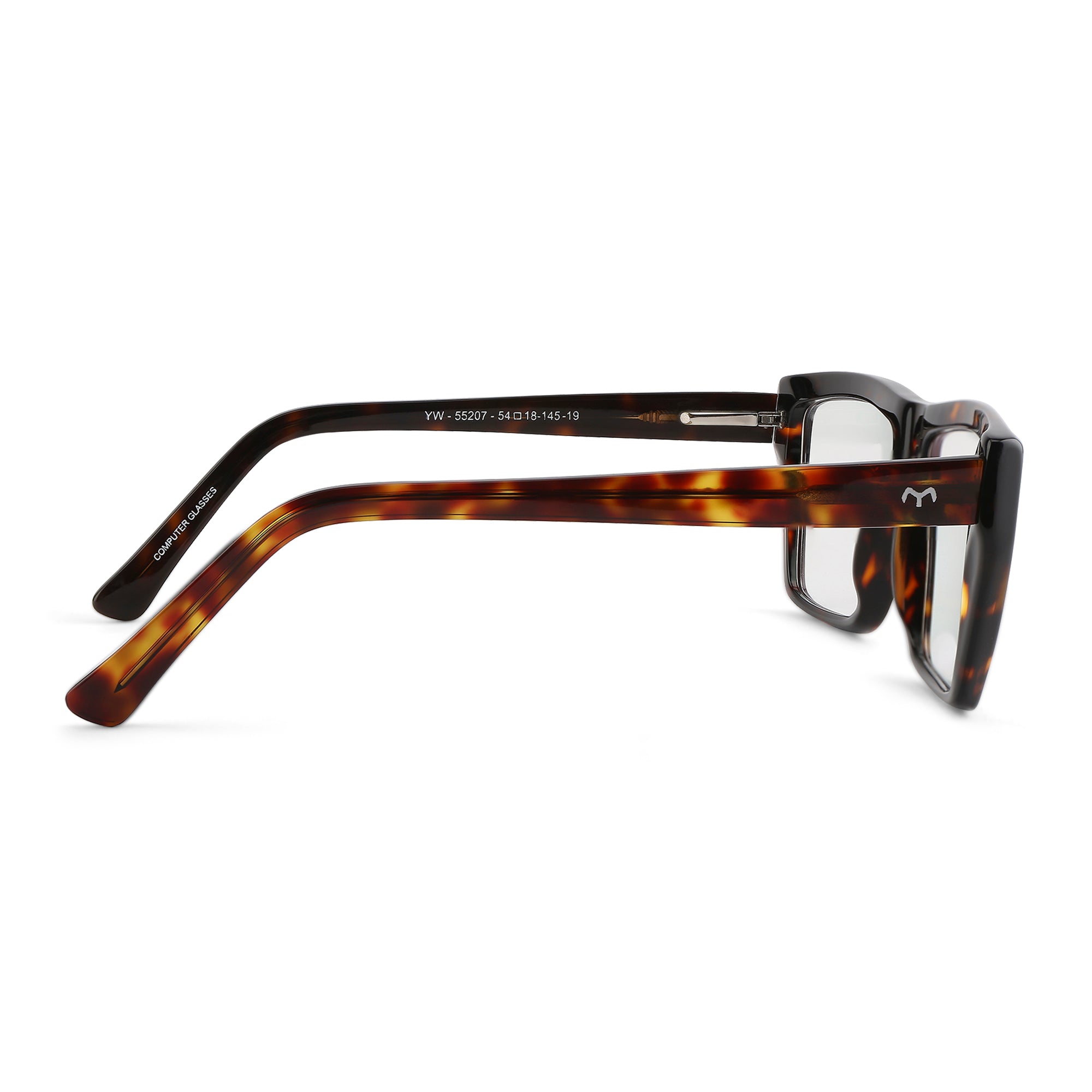 RectaLens - Unisex Rectangle Acetate Blue Computer Glasses