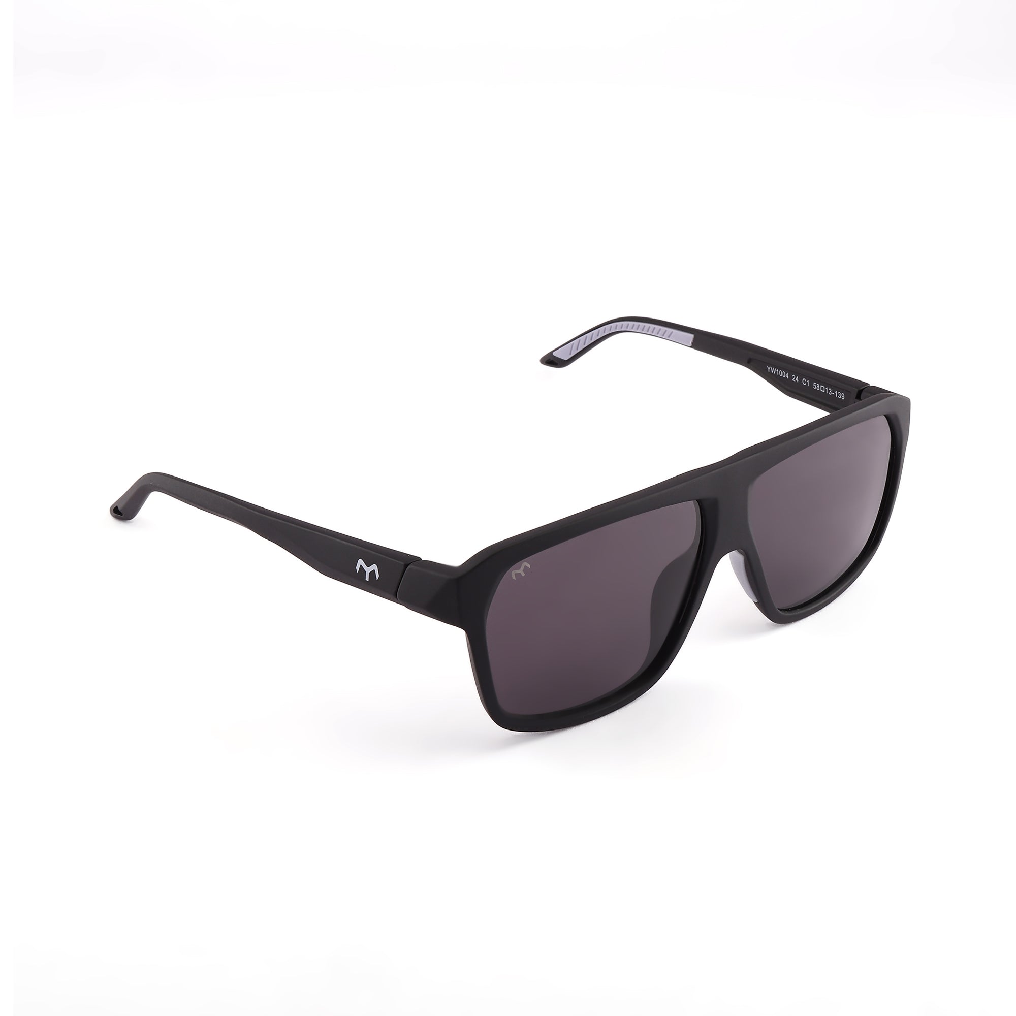 Horizon - TR Black Polarized Rectangle Sunglasses for Men