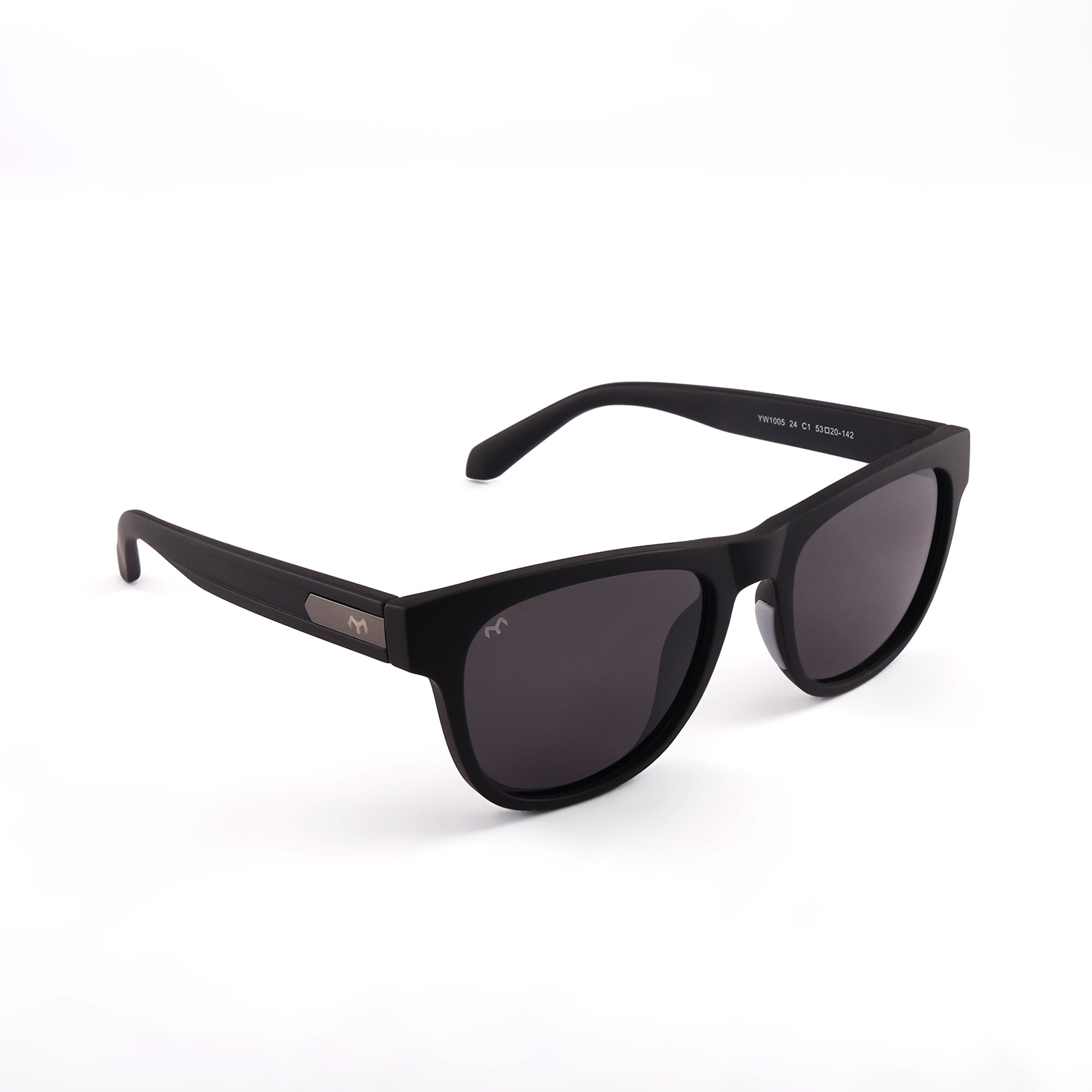 Rectawear - TR Black Polarized Rectangle Sunglasses for Men