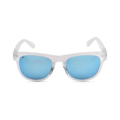 Rectawear - TR Blue Polarized Rectangle Sunglasses for Men