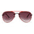 Paviora - TR Metal Maroon Aviator Sunglasses