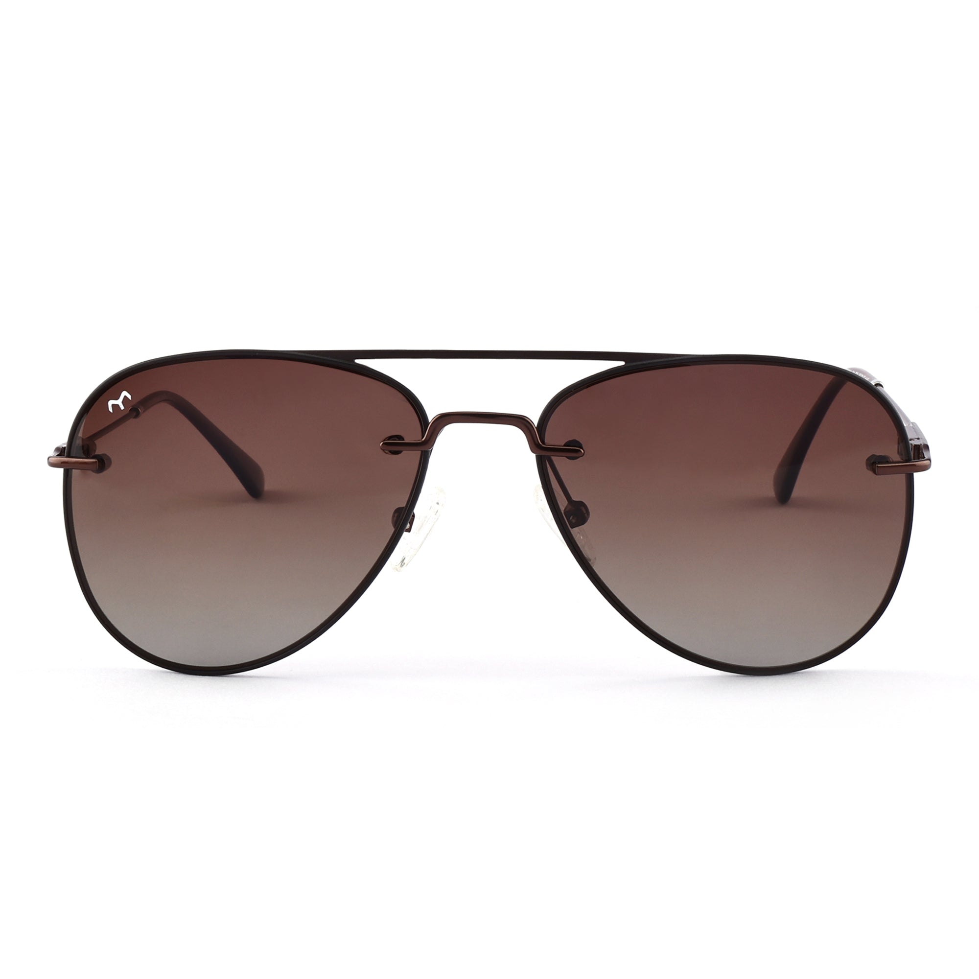 Paviora - TR Metal Brown Aviator Sunglasses