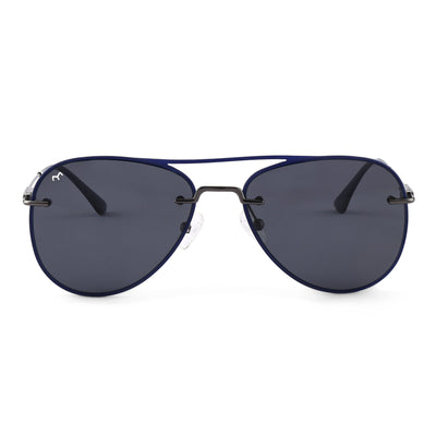 Paviora - Black Metal Frame Aviator Sunglasses