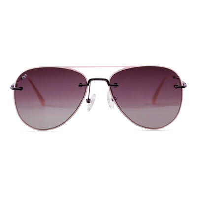 Paviora - TR Metal Purple Aviator Sunglasses