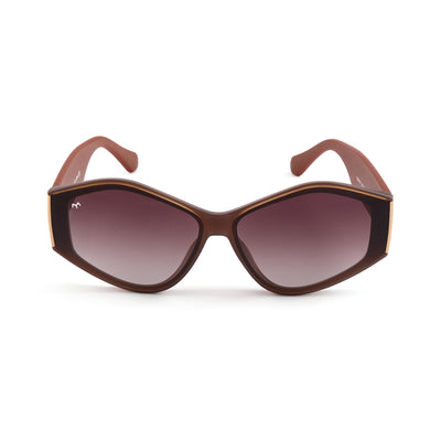 Purrfect - TR Brown Polarized Cat Eye Sunglasses