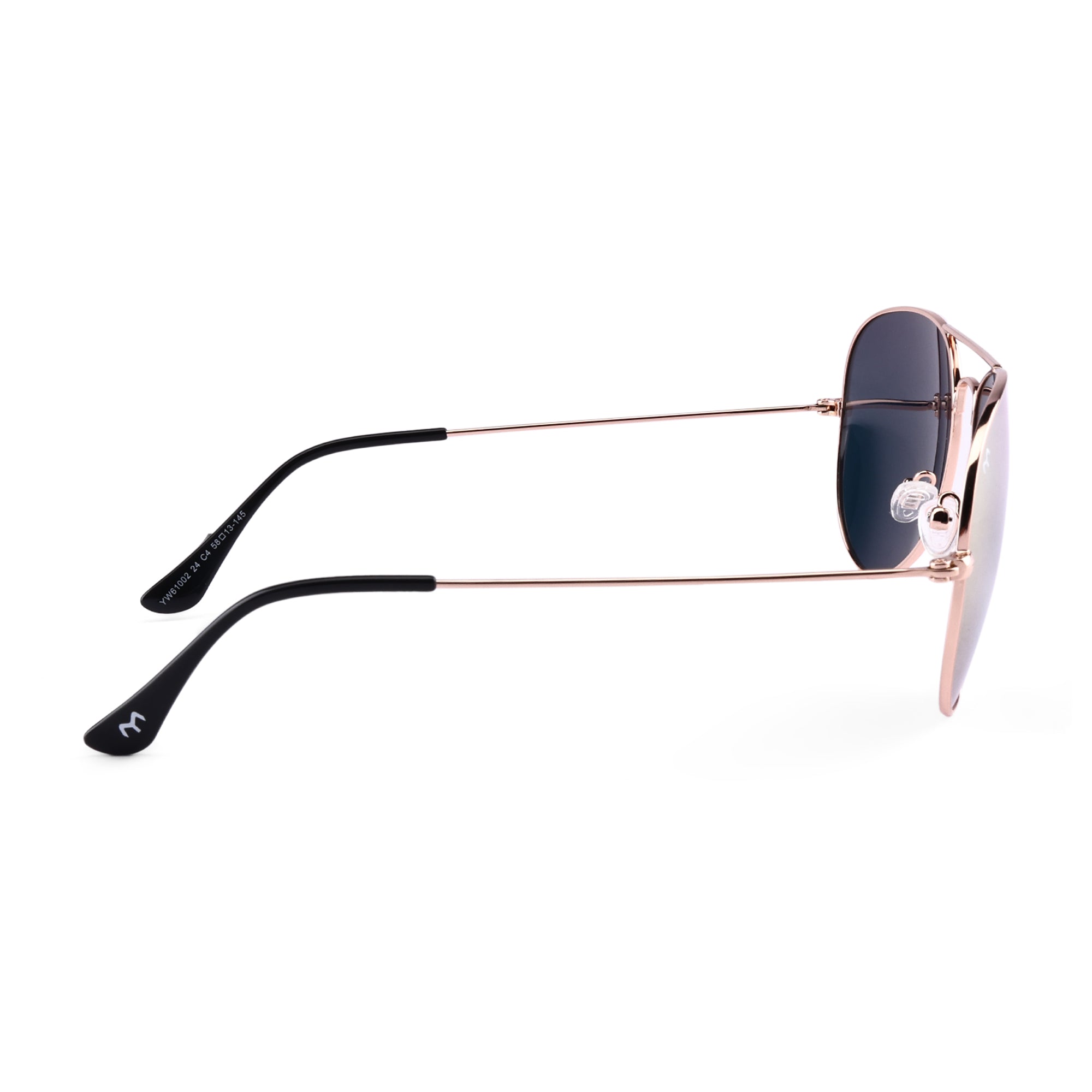 Clipster - Metal Pink Unisex Aviator Sunglasses