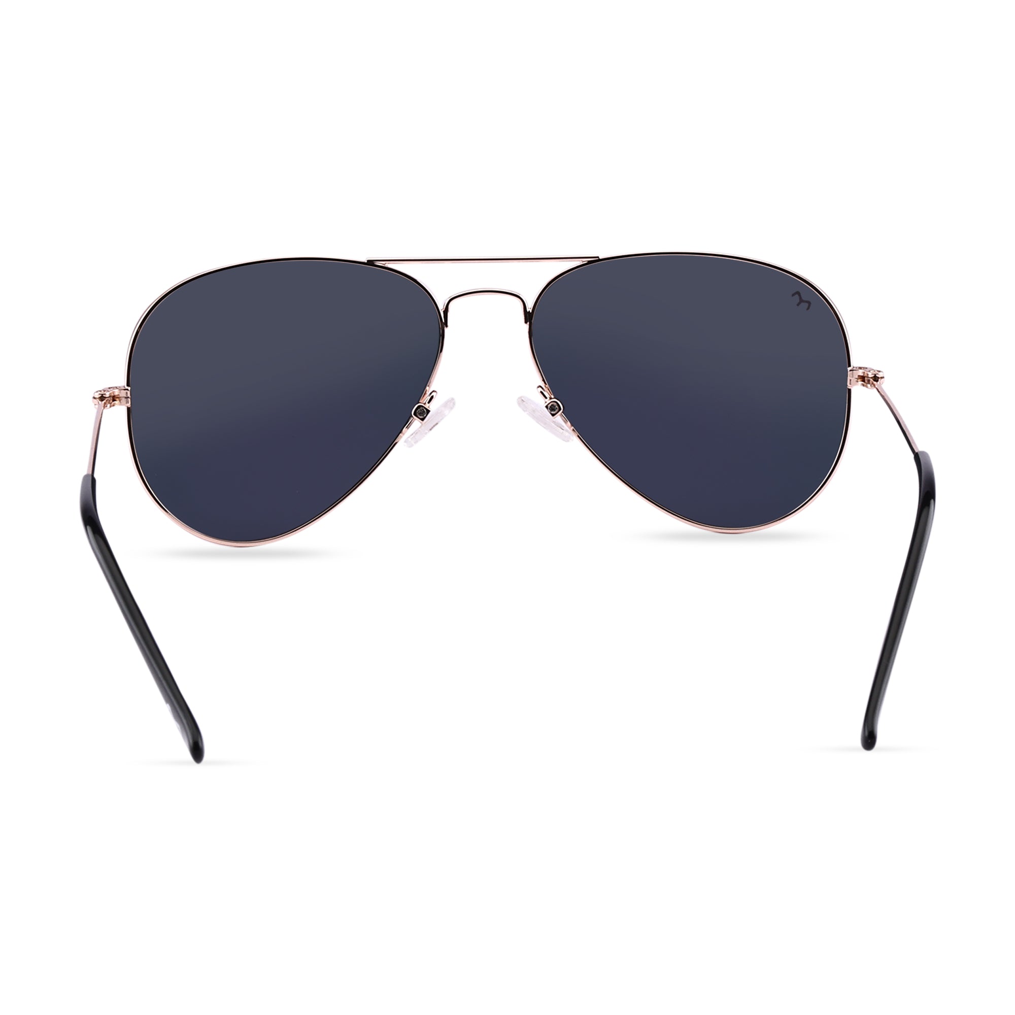 Clipster - Metal Pink Unisex Aviator Sunglasses