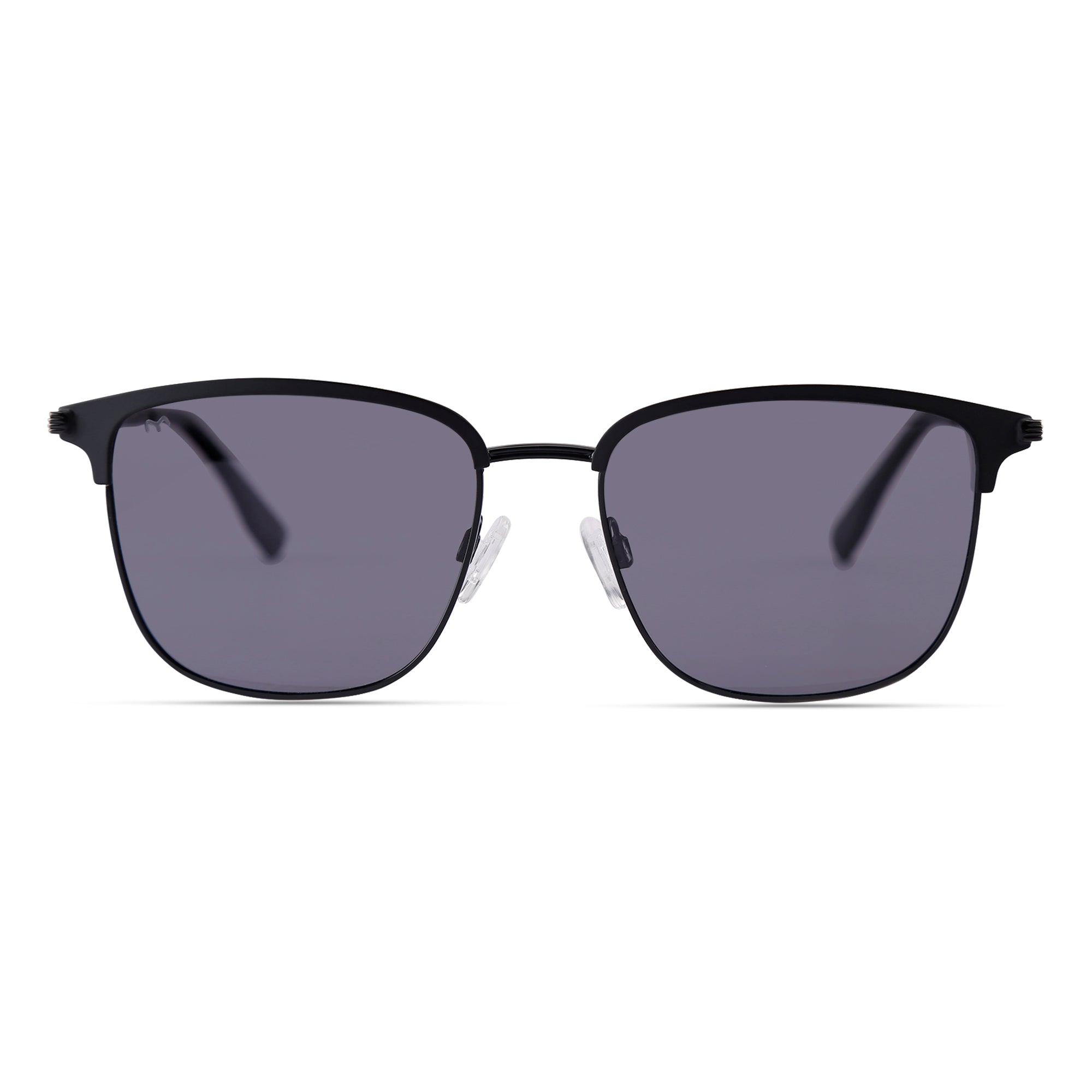 GentBriz - Metal Black Clubmaster Sunglasses for Men