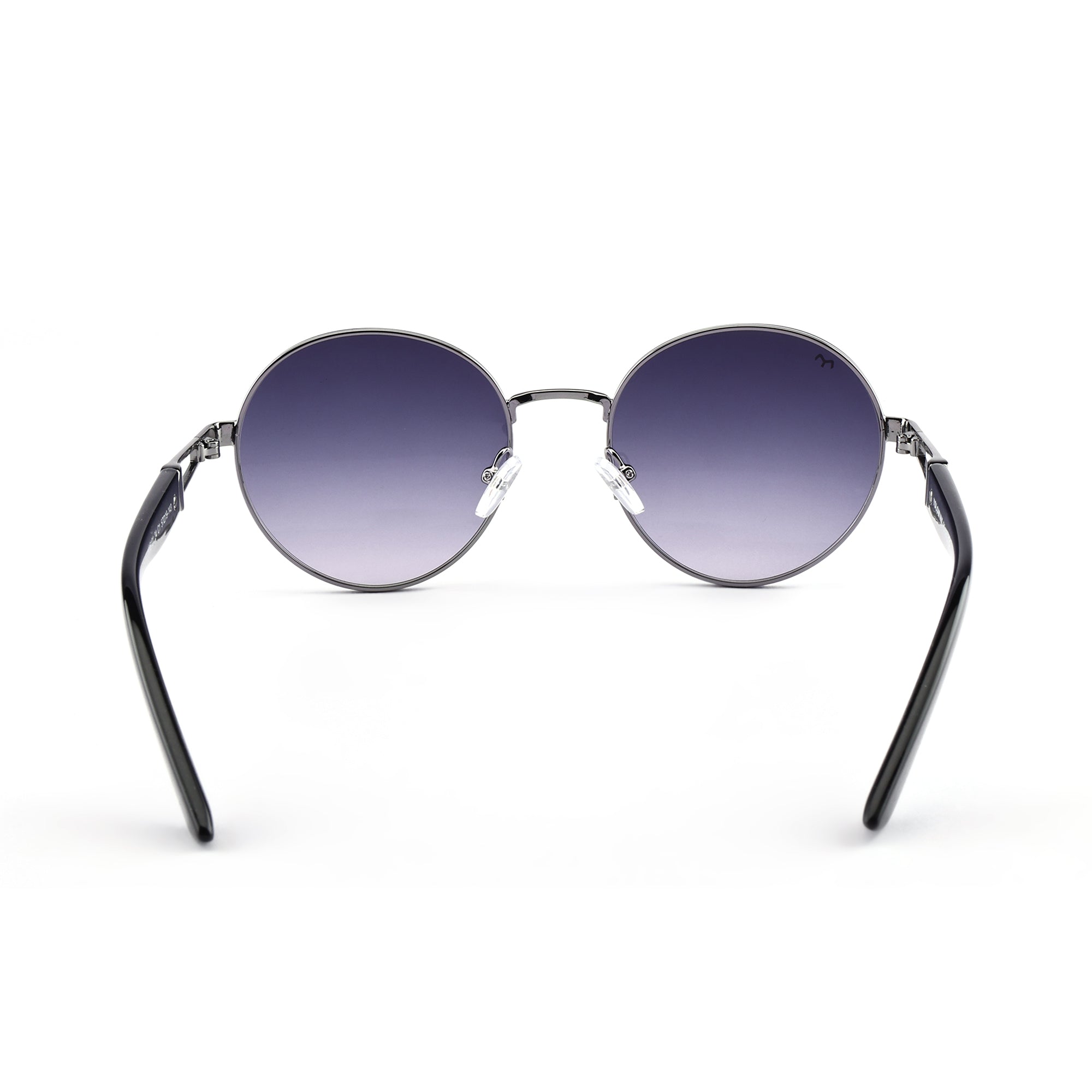 OvalVibe - Blue Metal Oval Sunglasses For Women