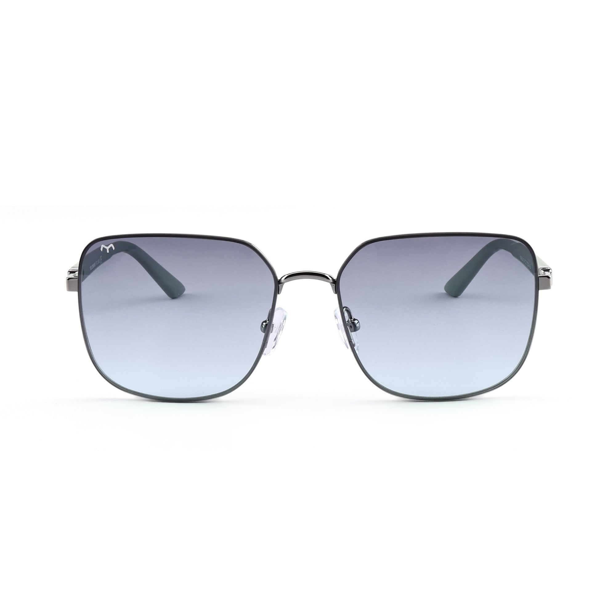 SoftSquare - Green Square Metal Sunglasses for Women