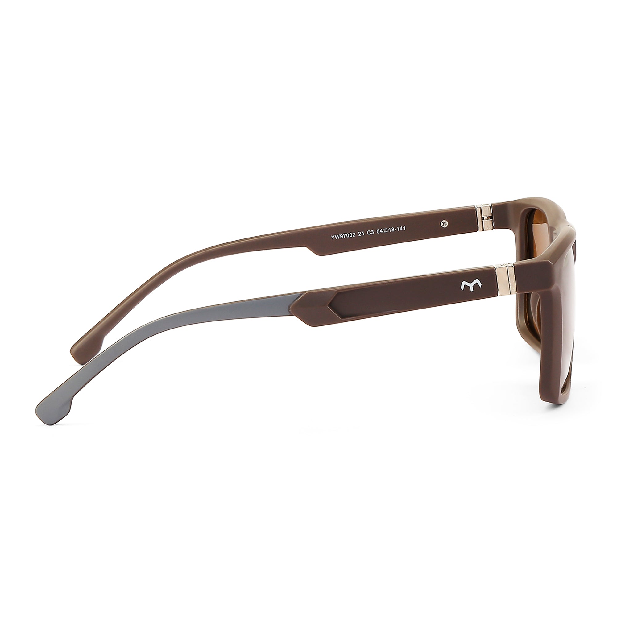 SquareUp - TR Brown Square Glasses for Men