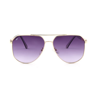 Flytors - Metal Purple Aviator Sunglasses for Men