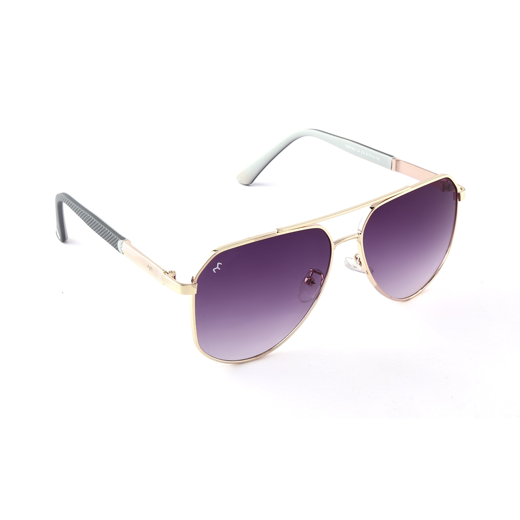 Flytors - Metal Purple Aviator Sunglasses for Men